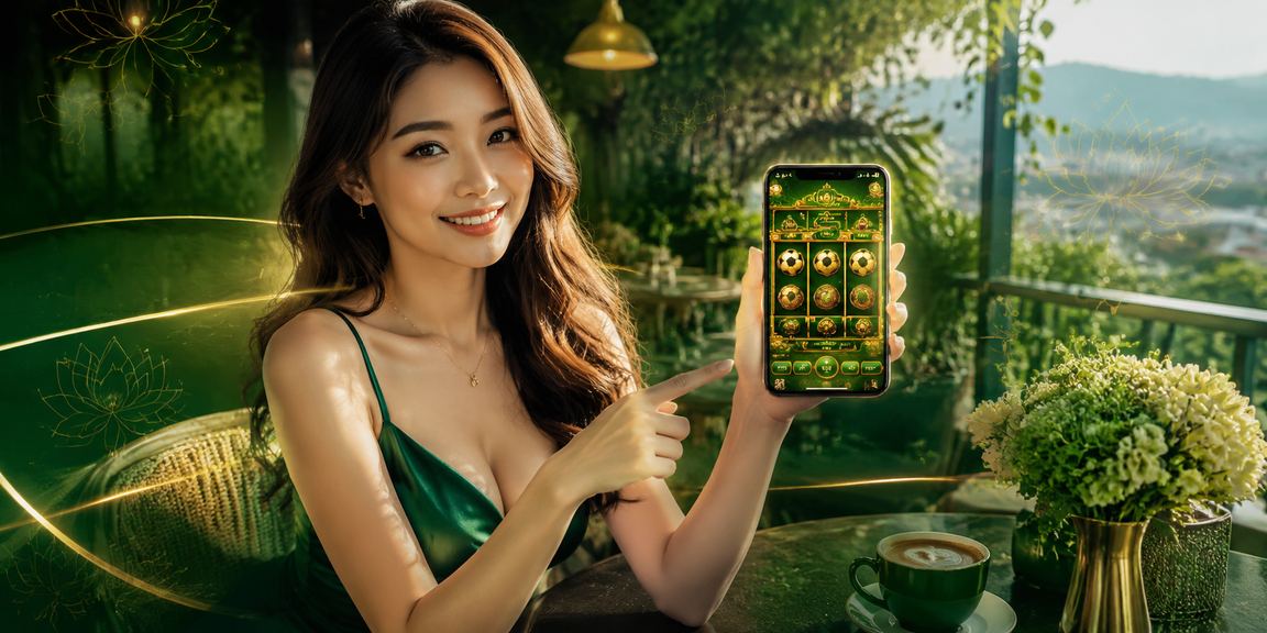 Người chơi slot game tại Đà Lạt thưởng thức cà phê trong không khí se lạnh và trải nghiệm giải trí trực tuyến