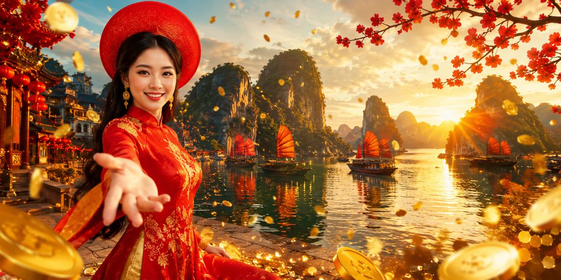 Không khí lễ hội Tết tại Hạ Long, người dùng theo dõi kết quả cá cược trên thiết bị di động
