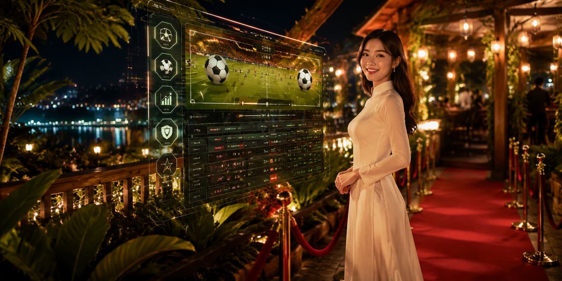 Không gian giải trí casino trực tuyến tại Hà Nội với trang phục áo dài truyền thống